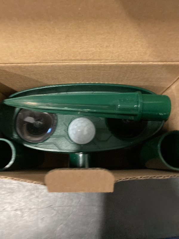 Photo 1 of 4 Pack Deer Repellent Solar Ultrasonic Animal Repeller Outdoor Squirrel Fortress Pro Waterproof Animal Deterrent Devices, Cat,Dog,Raccoon,Skunk,Rabbit,Coyote Deterrent for Yard Garden Farm