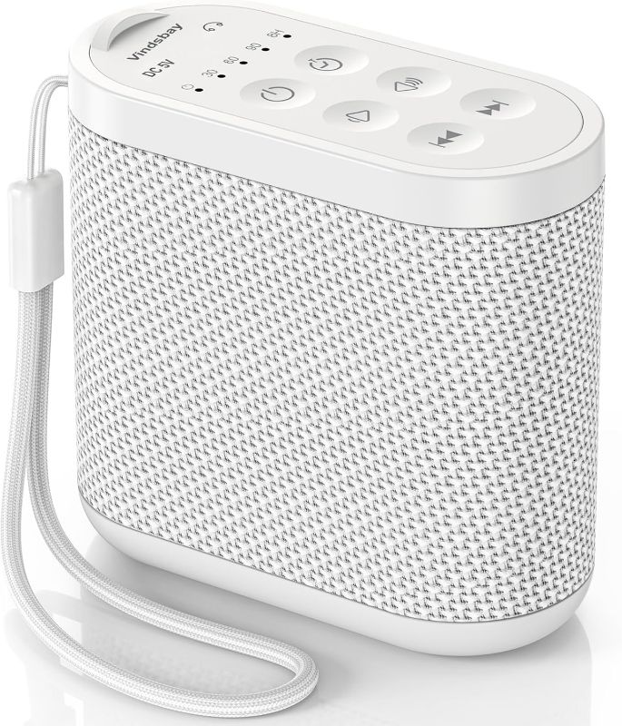 Photo 1 of Portable Travel Sound Machine for Adults, Baby Sleeping - White Noise Machine?Rechargeable Battery, Headphone Jack, 21 Sounds, Sleep Timer - Noise Machine for Office Privacy & Noise Canceling, Home
