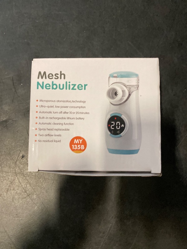 Photo 1 of Mesh Nebulizer, Portable Nebulizer with Intuitive LED Interface and Auto-Cleaning, Handheld Nebulizer for Adults Kids