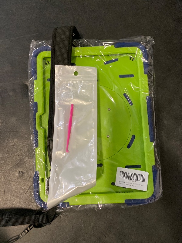 Photo 1 of Case for iPad 11th/10th Gen (A16) 11/10.9 inch 2025/2022 | Heavy Duty Shockproof Cover | 360° Rotating Handle | Bracket | Pen Holder | Shoulder Strap | Navy+Green