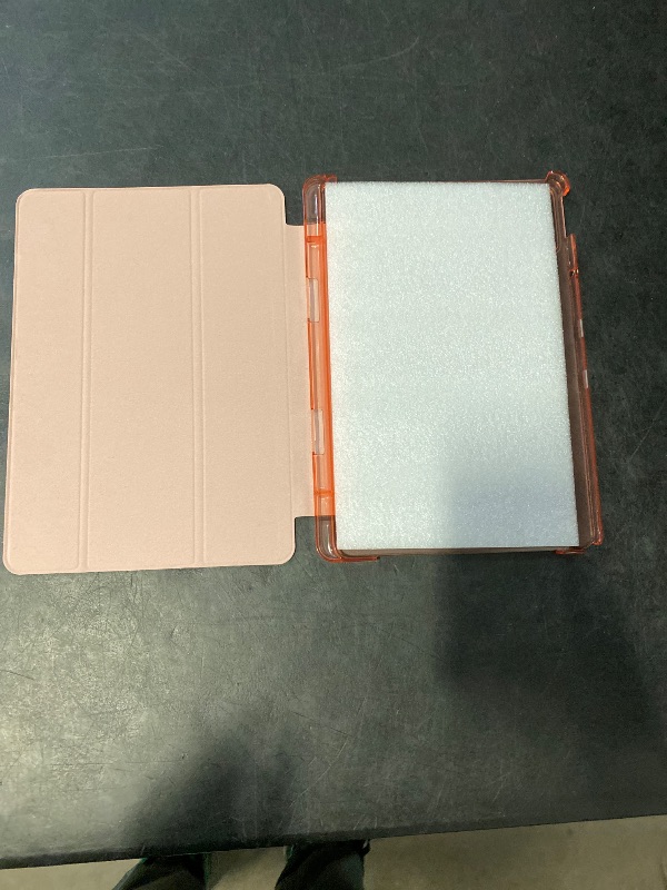 Photo 1 of Kenke New iPad Pro 11 Inch Case 4th/3rd/2nd/1st Generation 2022/2021/2020/2018 with Built-in Left Side Pencil Holder, Hard Frosted Back Cover & Colored Edge (Pink)