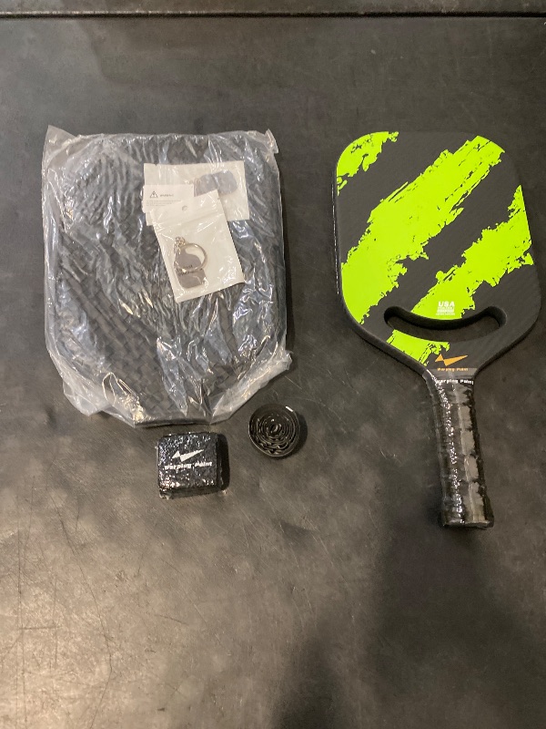 Photo 1 of Warping Point Ascent Pickleball Paddles| Carbon Fiber Pickleball Racket with Aero Throat | Textured Grit Surface | Hexa Polymer Core | Designed for Swing Speed and Maneuverability