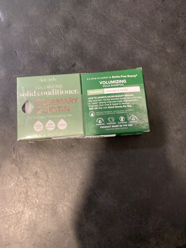 Photo 1 of Kitsch Rosemary & Biotin Shampoo and Conditioner Set for Hair Growth - Strengthening, Thickening & Volumizing Shampoo and Conditioner Bar - Paraben, Sulfate & Silicone Free - Made in USA - 2 pack