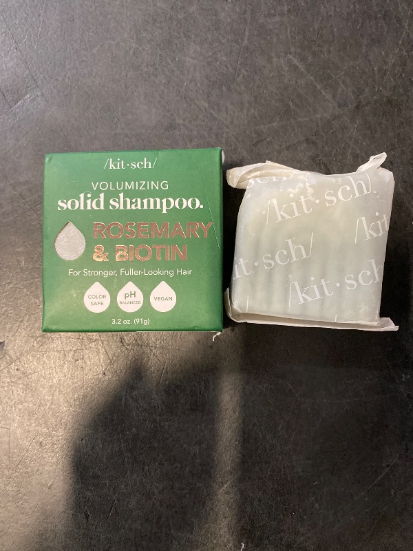 Photo 1 of Kitsch Rosemary & Biotin Shampoo and Conditioner Set for Hair Growth - Strengthening, Thickening & Volumizing Shampoo and Conditioner Bar - Paraben, Sulfate & Silicone Free - Made in USA - 2 pack