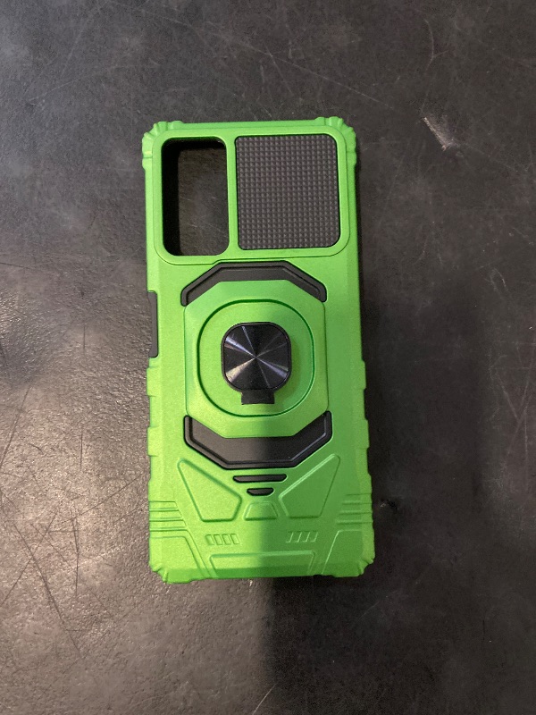 Photo 1 of for Motorola Moto G Power 5G (2023) - Shockproof Protective Phone Case w/Ring Stand - RS7 Green