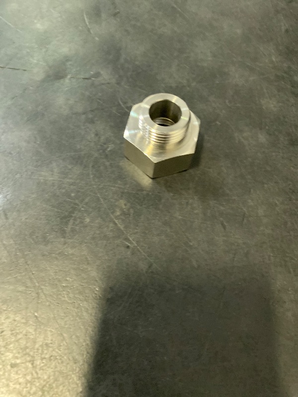 Photo 1 of Beduan Garden Hose Adapter, 3/4" GHT Male(Threaded OD 1.06”) x 1" NPT Female Connector(Threaded ID 1.1921"”),GHT to NPT Adapter Stainless Steel Pipe Fittings Connect(Pls Check the size chart!)