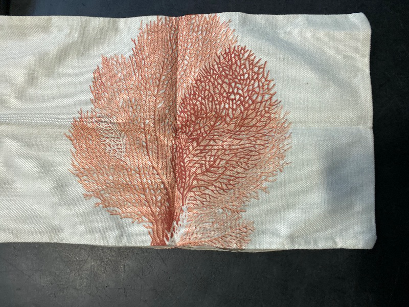 Photo 1 of IBILIU Cute Coral Cushion Cover 12" x 20" 