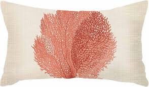 Photo 1 of IBILIU Cute Coral Cushion Cover 12" x 20" 