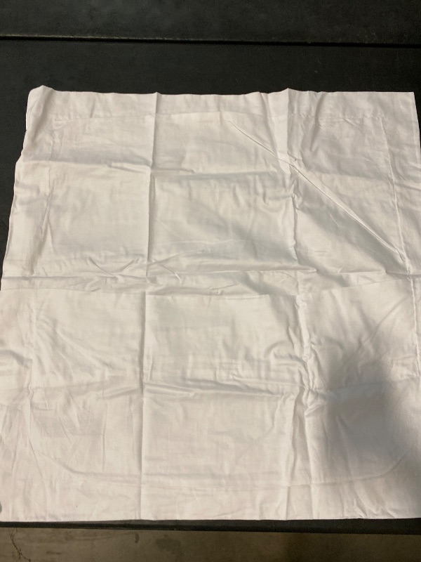 Photo 1 of Euro Sham Covers 26x26 Set of 2 White 600 Thread Count 100% Egyptian Cotton Pack of 2 Euro 26x26 Pillow Covers Cushion Cover Cases Soft Skin Friendly European Size Decorative Square Pillow Shams