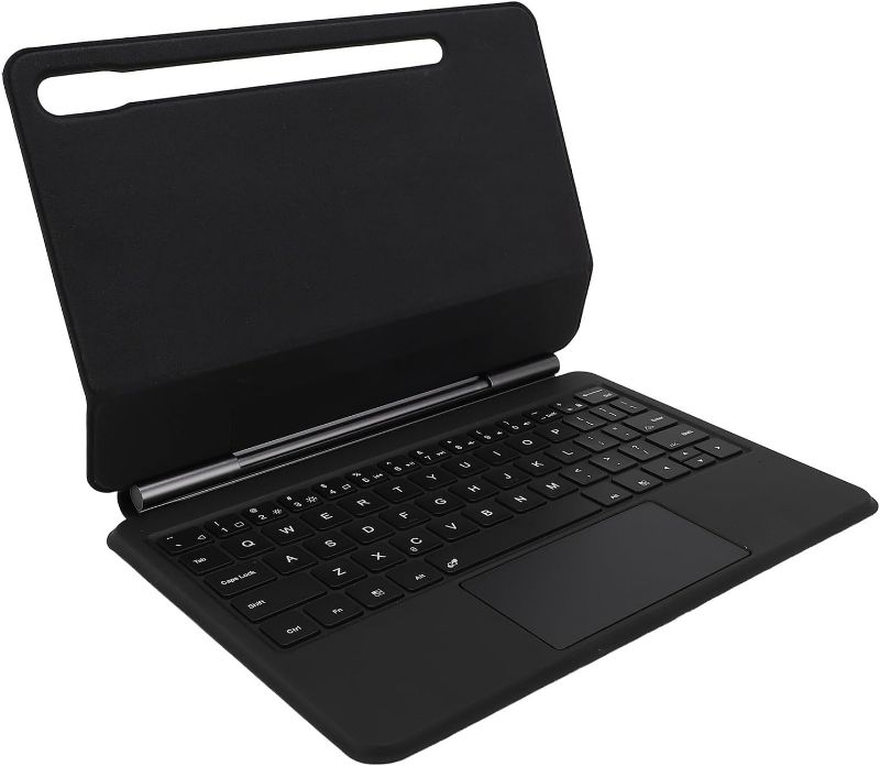 Photo 1 of Yunseity Keyboard Case for Tab S7/S8/S9/S9FE, Backlit Tablet Keyboard Case with Magnetic Floating Cantilever Stand, Multi Touch Trackpad and Pen Holder, 200H Playtime
