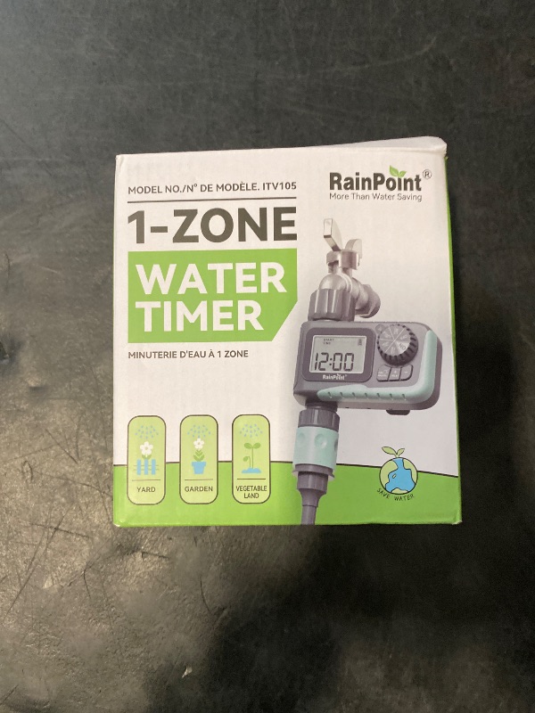 Photo 1 of RAINPOINT Sprinkler Timer Outdoor, Water Timer for Garden Hose, Programmable Watering Irrigation Timer with Rain Delay/Manual, V2, 2024 Release(Plastic)