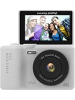 Photo 1 of Andoer 4K Digital Camera for Kids Teens WiFi Digital Video Camera 64MP 3 Inch Flip Screen 16X Digital Zoom Built-in LED Fill Light Battery with 32GB TF Card