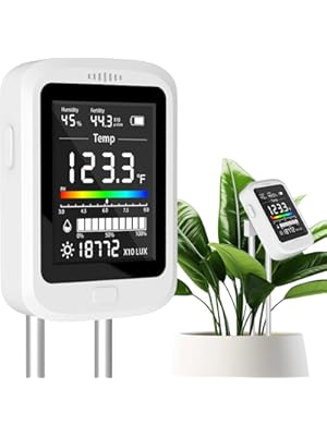 Photo 1 of 6-in-1 Soil Test Kit, Rechargeable Digital pH Meter/Temperature/Sunlight/Fertility/Environmental and Soil Moisture Meter with LCD Display for Indoor/Outdoor Plants