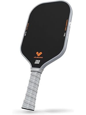 Photo 1 of Pickleball Paddles, Carbon Fiber Pickleball Paddle with a 16mm Shark Power Polymer Core, The Pickleball Rackets Designed for Ultimate Spin & Consistency