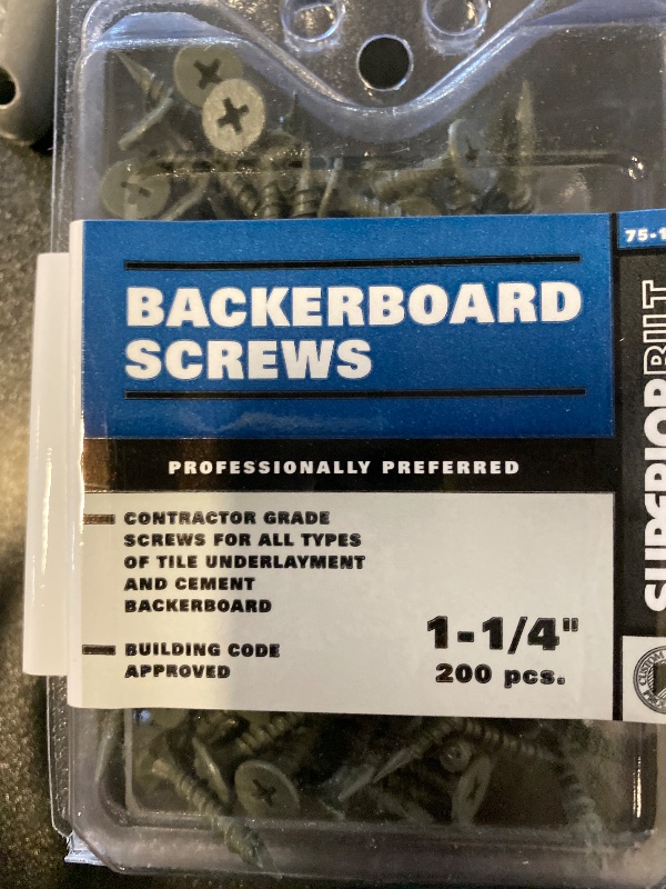 Photo 1 of Backerboard Screws 1-1/4" Box of 200