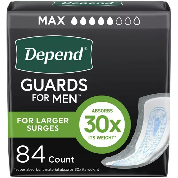 Photo 1 of Depend Guards/Incontinence Bladder Control Pads for Men - Maximum Absorbency