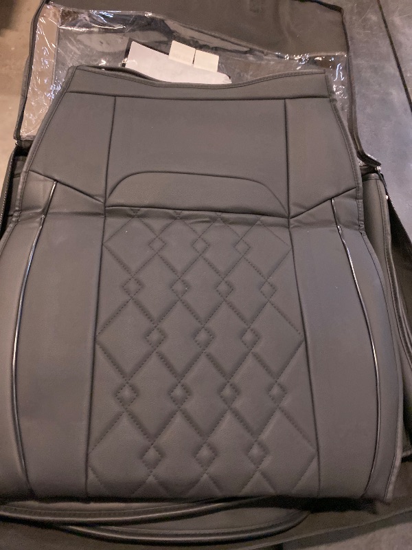 Photo 1 of RISINGSTAR Ram Front Seat Covers, Faux Leather, fit for 2011-2023 2024 2025 Ram 1500 2500 3500 1500 Classic Crew Quad Mega Regular Cab(Front Pair, Black 2 pcs)