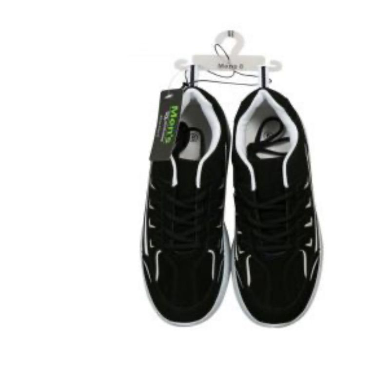 Photo 1 of Size 11 Men's Lace Up Sneakers, Black and White