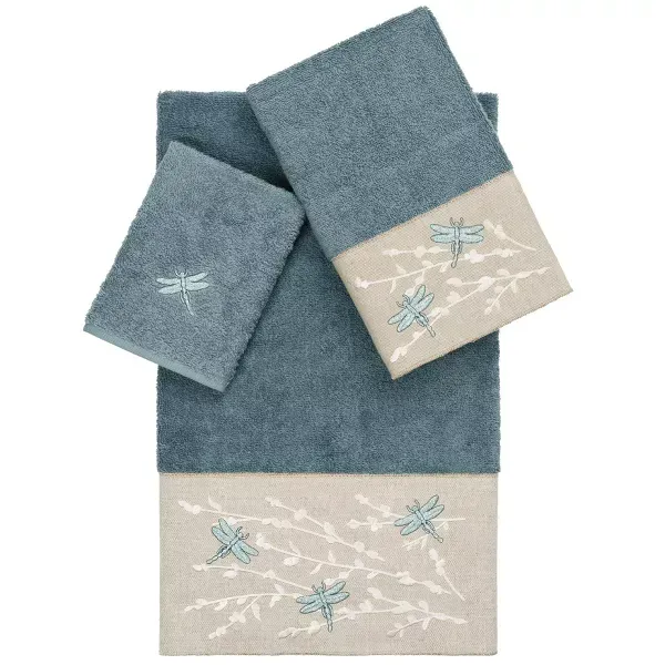 Photo 1 of Set of 3 Braelyn Embroidered Towels - Linum Home Textiles