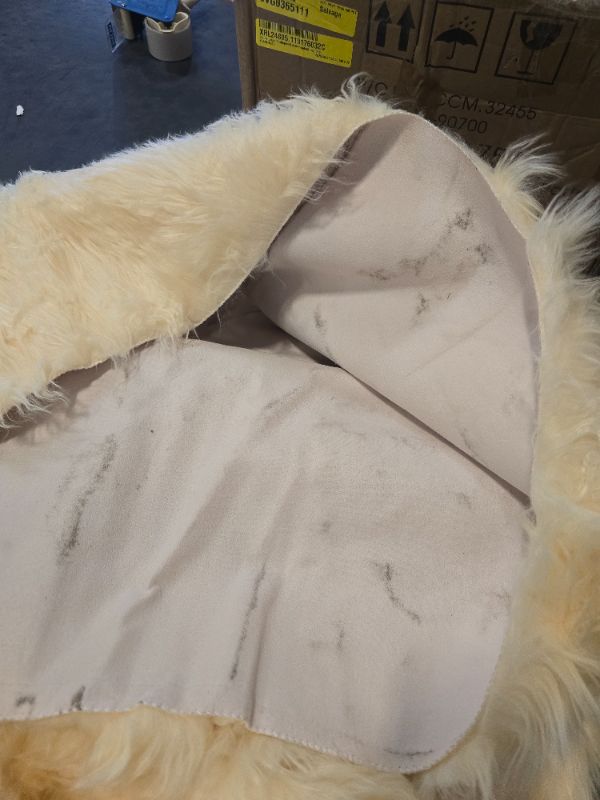 Photo 1 of Classic Sheepskin Rectangle Rug Faux Fur Area Rug 