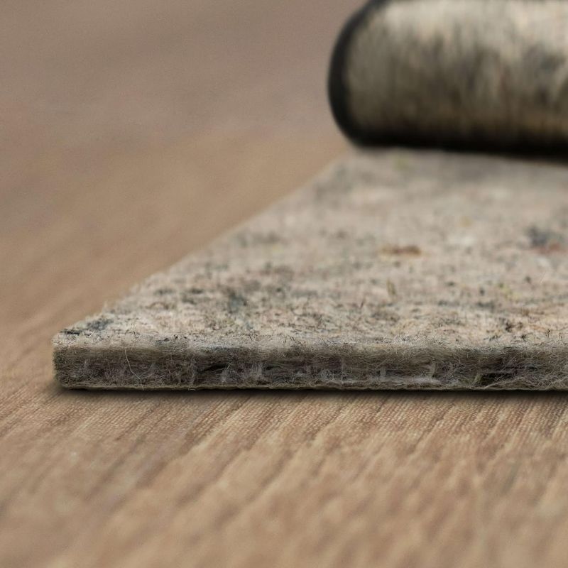 Photo 1 of Home 8' x 10' Non Slip Rug Pad Gripper 1/4 Thick Dual Surface Felt + Rubber Gripper - Safe for All Floors, Brown