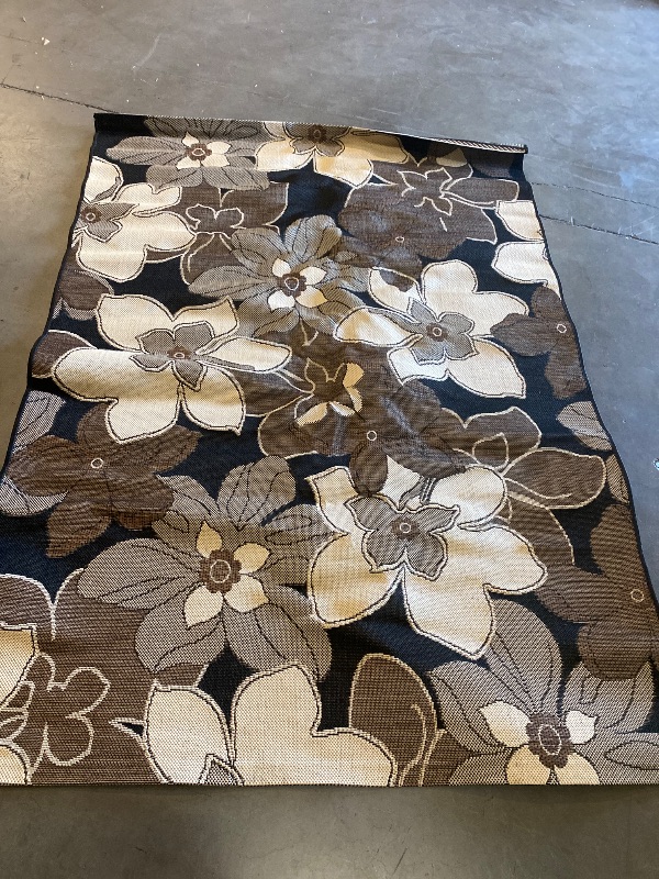 Photo 1 of 5'3" x 7'7" Brown/Beige Rhinebeck Performance Rug