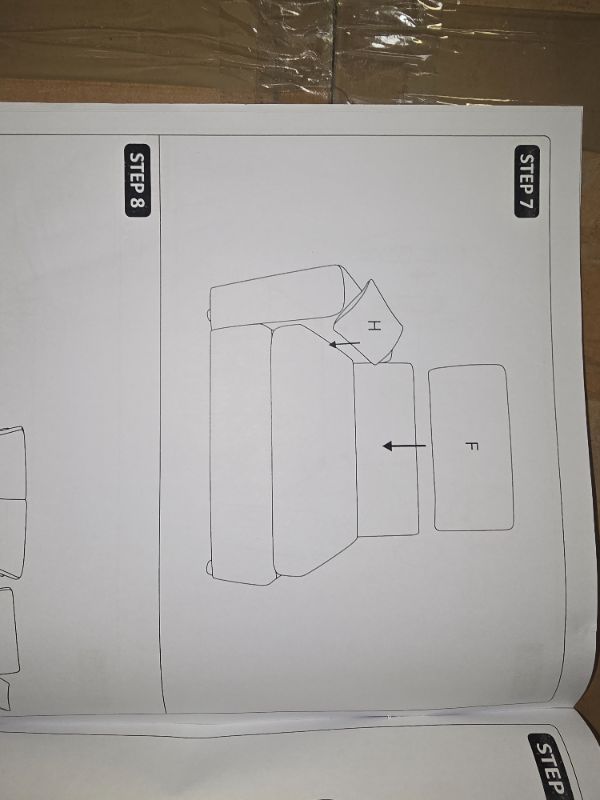 Photo 1 of 108" Modular Sectional Sofa, Cloud L-Shape Couch with Deep Seats and Chaise, Modern Upholstered Compression Sofa for Living Room or Bedroom, Right Facing Chaise, Grey