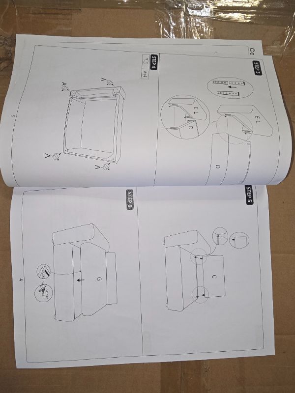 Photo 1 of 108" Modular Sectional Sofa, Cloud L-Shape Couch with Deep Seats and Chaise, Modern Upholstered Compression Sofa for Living Room or Bedroom, Right Facing Chaise, Grey