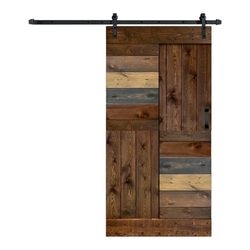 Photo 1 of Multi-Color Patented Product S Series DIY Sliding Barn Door With Installation Hardware Kit