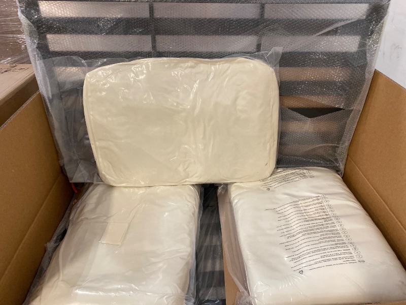 Photo 1 of **MISSING PARTS READ CLERK NOTES BEFORE BUYING** Partial Set - 6-Person Modular Outdoor Patio Set with Teak & Aluminum Frame, Waterproof Cushions & Adjustable Backrest – Includes Coffee Table, Fade-Resistant All-Weather Sectional Sofa for Garden, Poolside