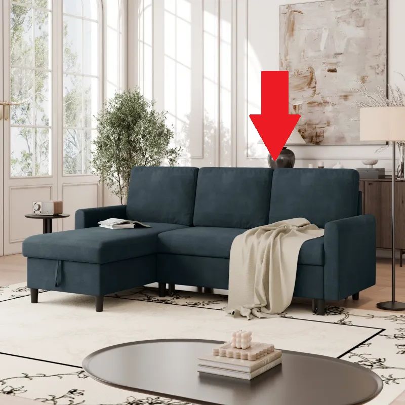 Photo 1 of 53.2" Upholstered Couch Sleeper Sofa Bed