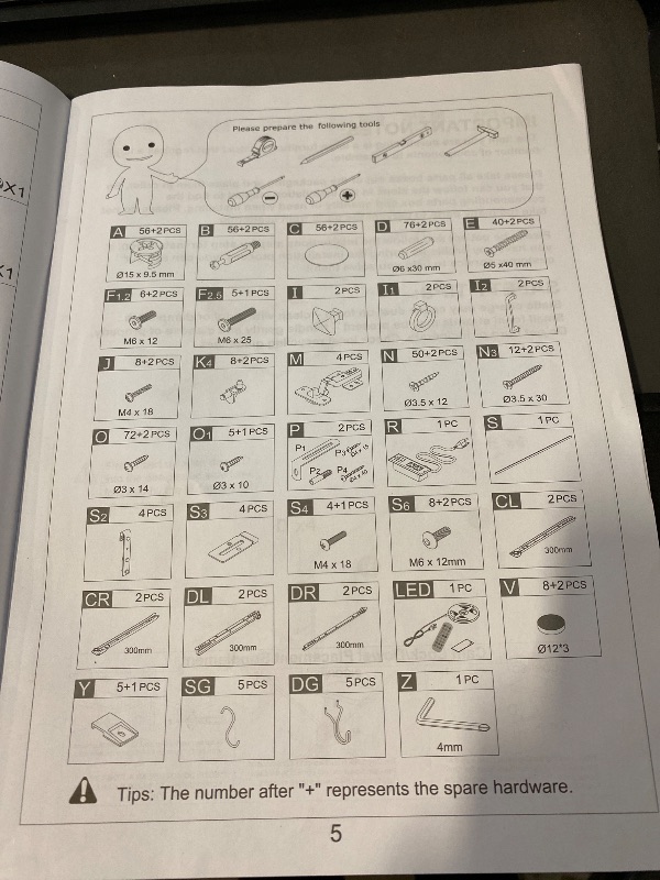 Photo 1 of 63.05" Bar Cabinet With Outlet, Wine Rack, Drawers And Hook