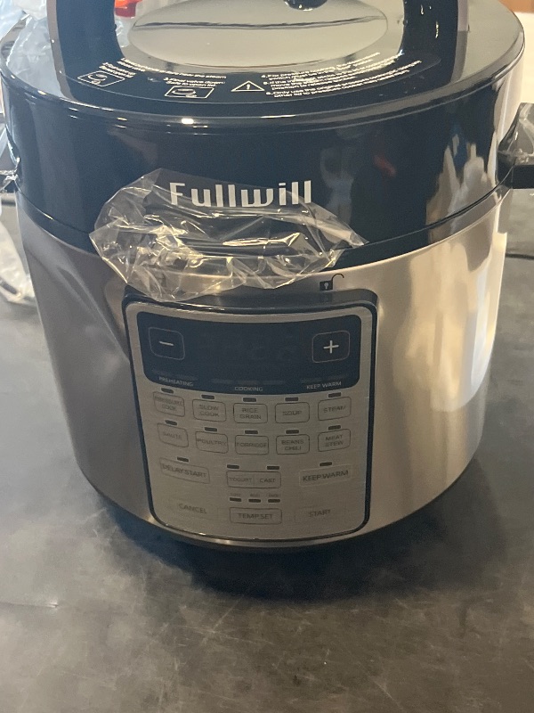 Photo 1 of Fullwill Electric Pressure Cooker Uni 6qt, 9-in-1 Multi-Functional Slow Cooker, Rice Cooker, Yogurt Maker, Cake Maker, Sauté Pan, Steamer, Food Warmer, Soup Maker