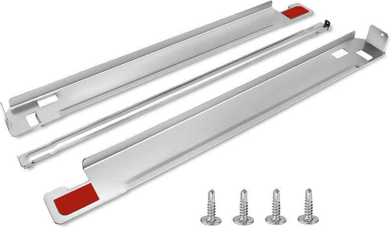 Photo 1 of KSTK1 27-inch Laundry Stacking Kit Replacement for LG Washer Dryer Stacking Kit KSTK1 by Blutoget - Solid Metal with Chrome Coated - WSTK1 KSTK1 Lg Stacking Kit 27