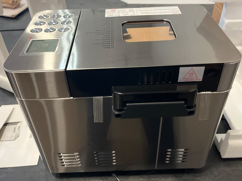 Photo 1 of 2LB Bread Maker Machine, OSIPOTO 17 in 1 Automatic Stainless Steel Bread Machine, Non-stick, Beginner-Friendly Controls, 15 Hour Timer, Easy to Clean Low Noise, High Success Rate for Homemade Bread