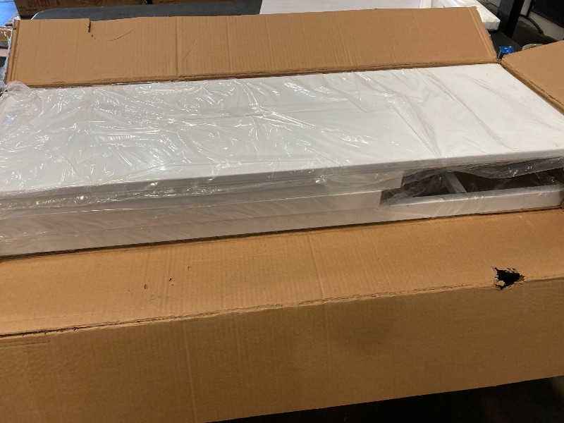 Photo 1 of Fish Tank Stand Metal Aquarium Stand ,55-75 Gallon Aquarium Turtle Tank, 48.4 x 14.8 x 29.1Inch, Reptile Terrariums and Breeder Tank Stand White