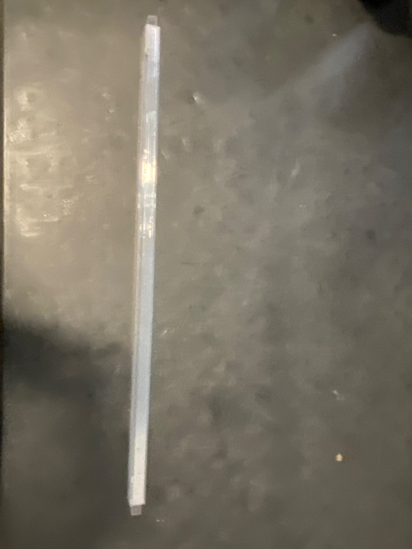 Photo 1 of IWIWE 24 Inch Clear Square Towel Bar Replacement Rod for Ceramic Holder - Spring Loaded Adjustable Plastic Towel Rod for Bathroom and Kitchen Porcelain Holders (Reliable Plastic)