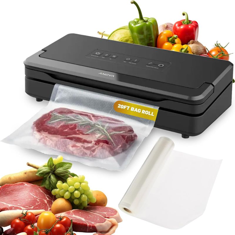Photo 1 of Anova Culinary Precision Vacuum Sealer Pro, Includes Large Bag Roll (19ft), Wet & Dry Dual Food Vacuum Sealer Machine for Sous Vide and Long-Term Storage, 2-Year Warranty