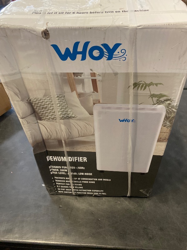 Photo 1 of Dehumidifier for Home, 2100 Sq. Ft., Max 55 Pints, 1.6L Tank, App-Controlled, With 4.9 ft Drain Hose,Child Lock, Smart Ideal for Bedrooms & Living Rooms