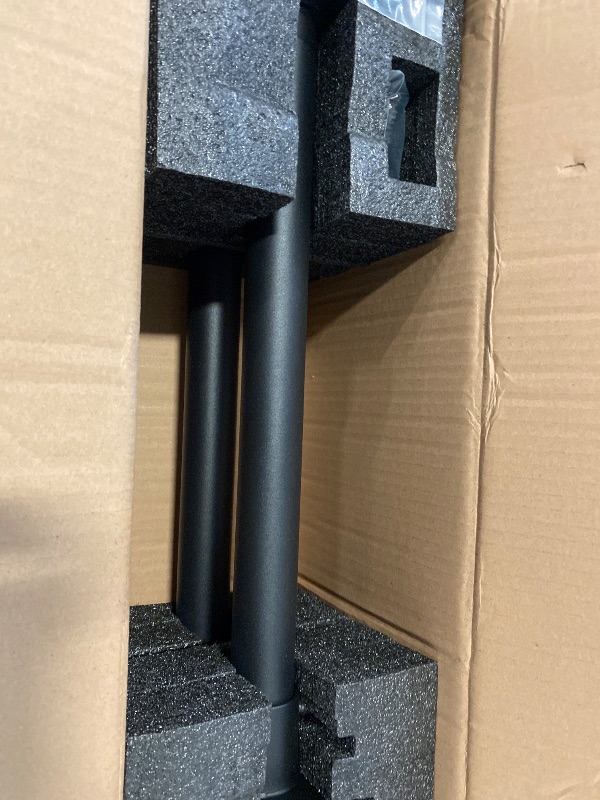 Photo 1 of 2Pack 3.6" Saddle Stainless Steel Roof Riser for Patio Pergola, 18-1/4 Inches High, Black Finish