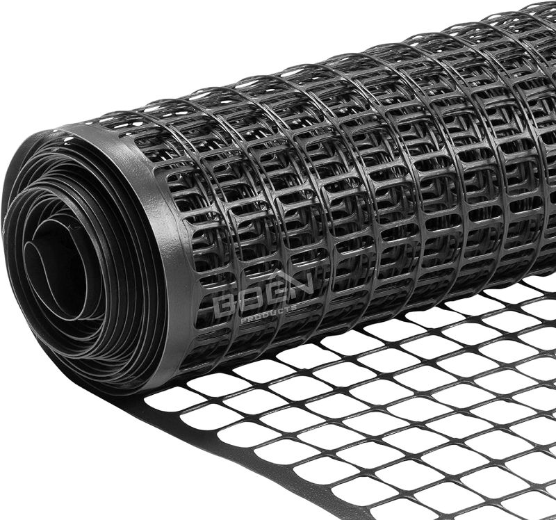 Photo 1 of BOEN Garden Fence Temporary Barrier Outdoor Fence for Dog, Rabbit or Deer, Garden Netting Plastic Mesh Plant Protection (40" x 25', Black)