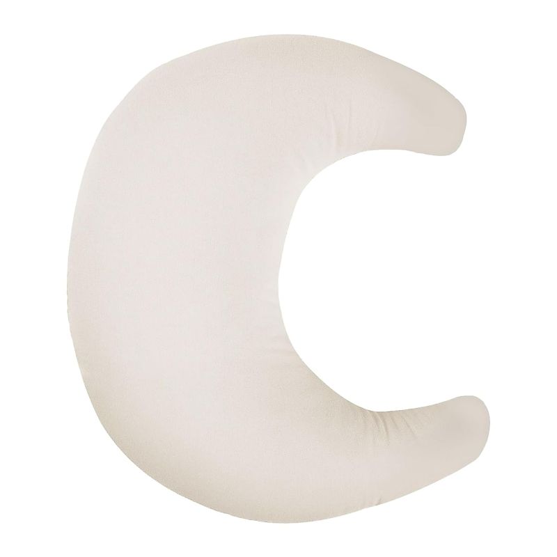 Photo 1 of snuggle me Organic Nursing Pillow (New 2025 Design) | Bottle & Breastfeeding Pillow with Organic Cotton Cover & Fiberfill, Machine Washable Feeding Pillow, Newborn Essentials Must Haves (Natural) - v2
