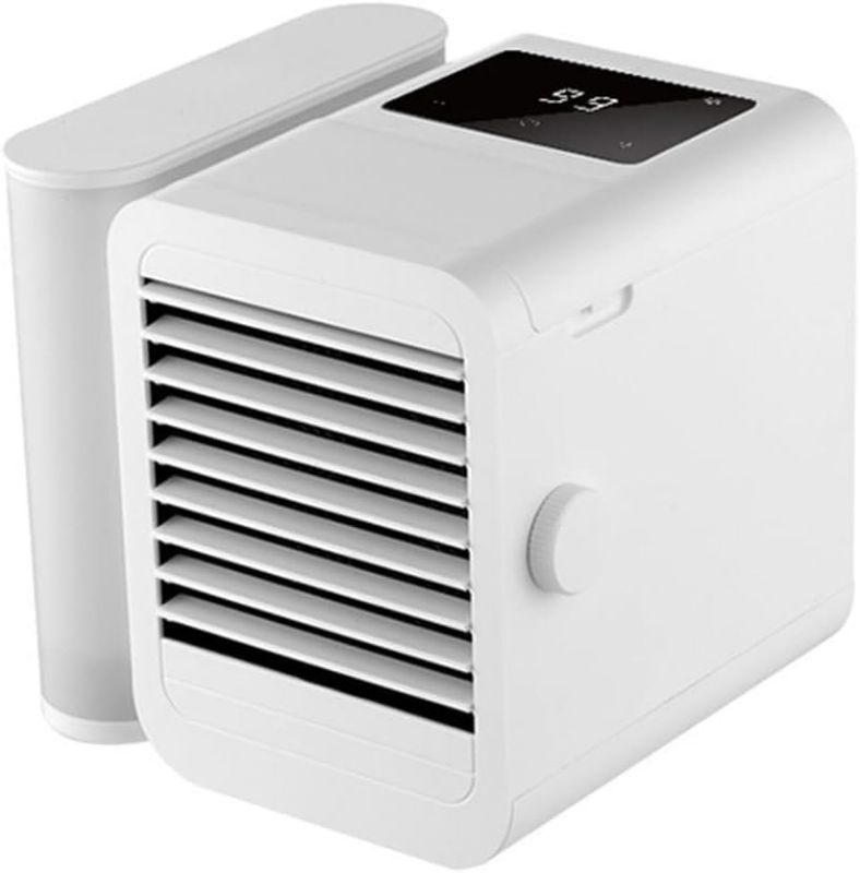 Photo 1 of Portable Air Conditioner Cooling Fan: Evaporative Mini Air Cooler with USB Personal Air Cooler Desktop Ac Unit for Room Office Home (White)(White4)