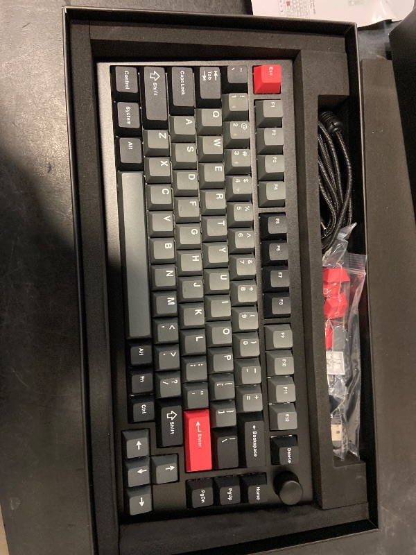 Photo 1 of LEMOKEY P1 Pro Wireless Custom Mechanical Keyboard, Full Aluminum 2.4 GHz Bluetooth RGB Backlit 75% Layout with Hot-swappable KEYCHRON Super Red Switch Compatible with Mac Windows Linux