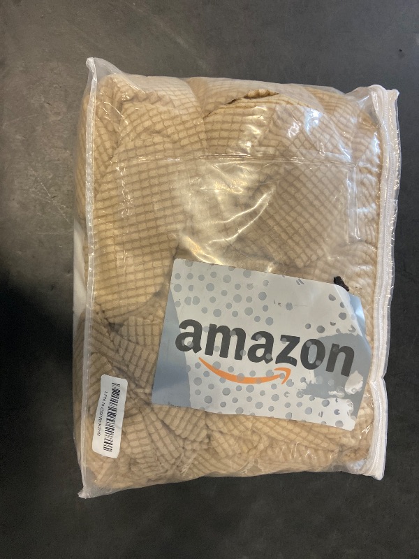 Photo 1 of Easy-Going 100% Waterproof Couch Cover, Dual Waterproof Sofa Cover, Stretch Jacquard Sofa Slipcover, Leakproof Furniture Protector for Kids, Pets, Dog and Cat (Sofa, Sand)