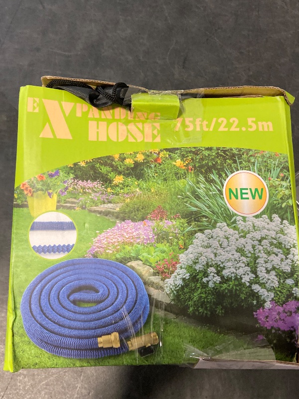 Photo 1 of Garden Hose 25 FT, NON-EXPANDABLE Heavy-Duty Flexible & Lightweight Water Hose with 10-Function Nozzle, No-Kink Design, Leak-Proof Super Fabric, Solid Fittings for Lawn, Car, RV, Outdoor

