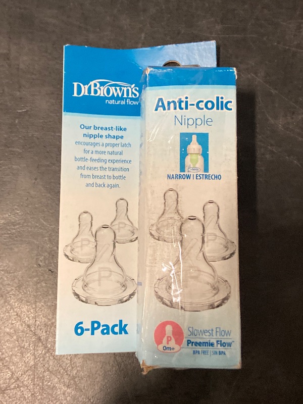 Photo 1 of Philips Avent Anti-Colic Nipples - Flow 1, 4-Pack, SCY761/44