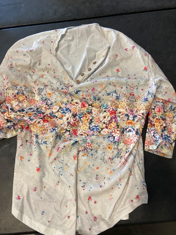 Photo 1 of Size 3xl  Linen Shirts Button Down Henley Summer Tops Blouses
