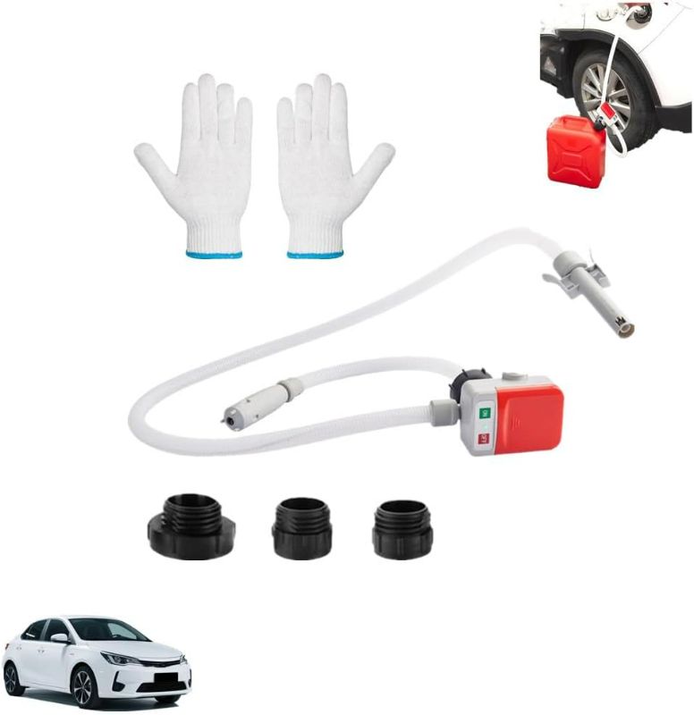 Photo 1 of Automatic Fuel Transfer Pump with Auto-Stop, Portable Automatic Fuel Transfer Pump Kit, Sensor Overfill Protection, Fast and Safe Portable Gas Can Pump for Oil, Diesel,Gasoline
