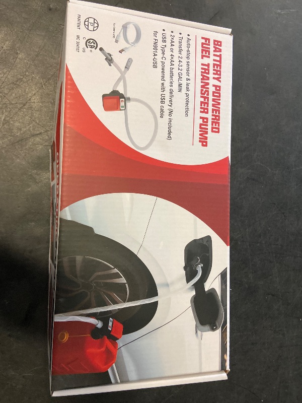 Photo 1 of Automatic Fuel Transfer Pump with Auto-Stop, Portable Automatic Fuel Transfer Pump Kit, Sensor Overfill Protection, Fast and Safe Portable Gas Can Pump for Oil, Diesel,Gasoline